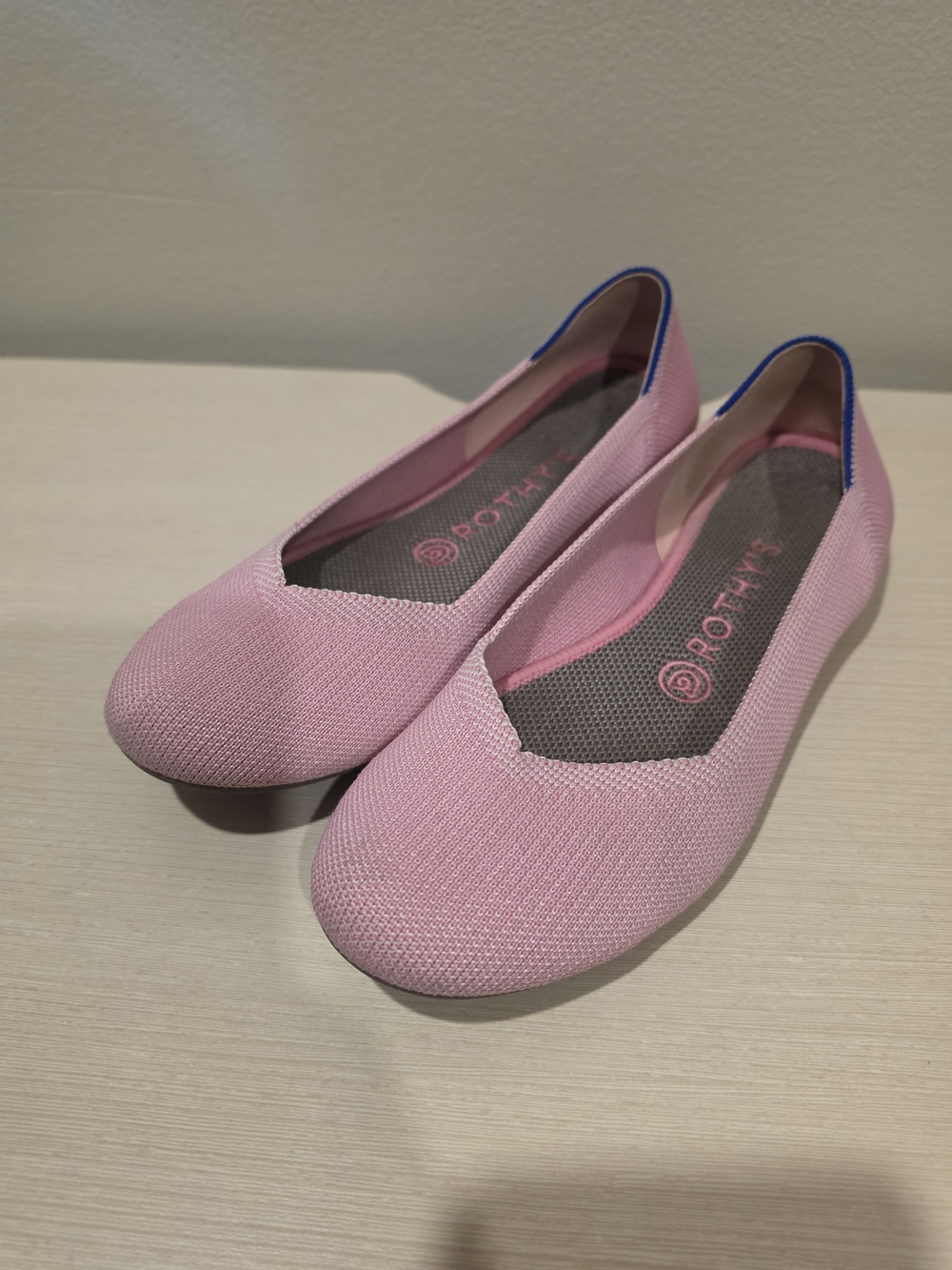 Rothy's The Flat Petal Pink Round Toe Washable Ballet Shoes Women's Size 8